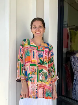 A Day In The Tropics Tunic Top