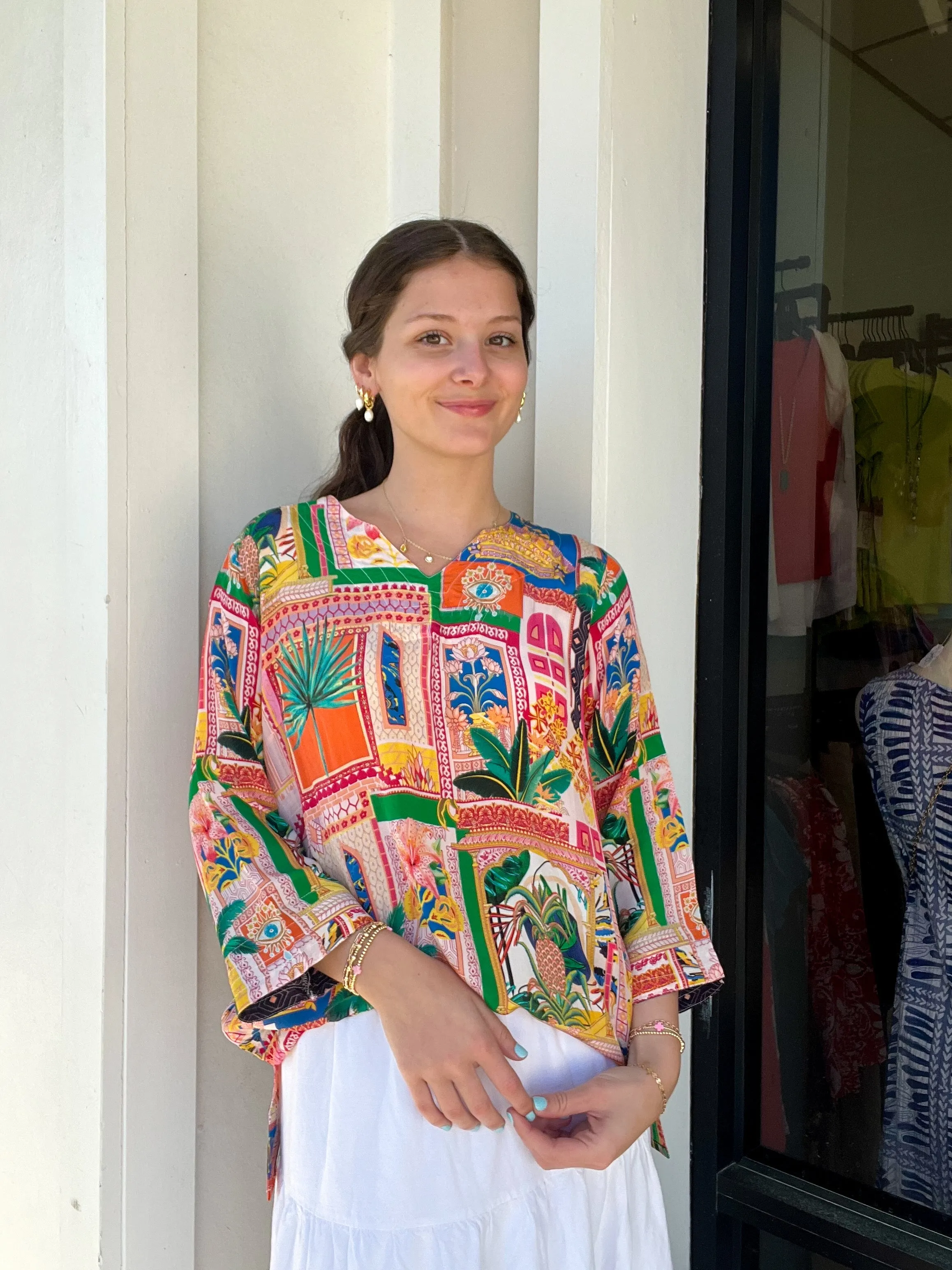 A Day In The Tropics Tunic Top