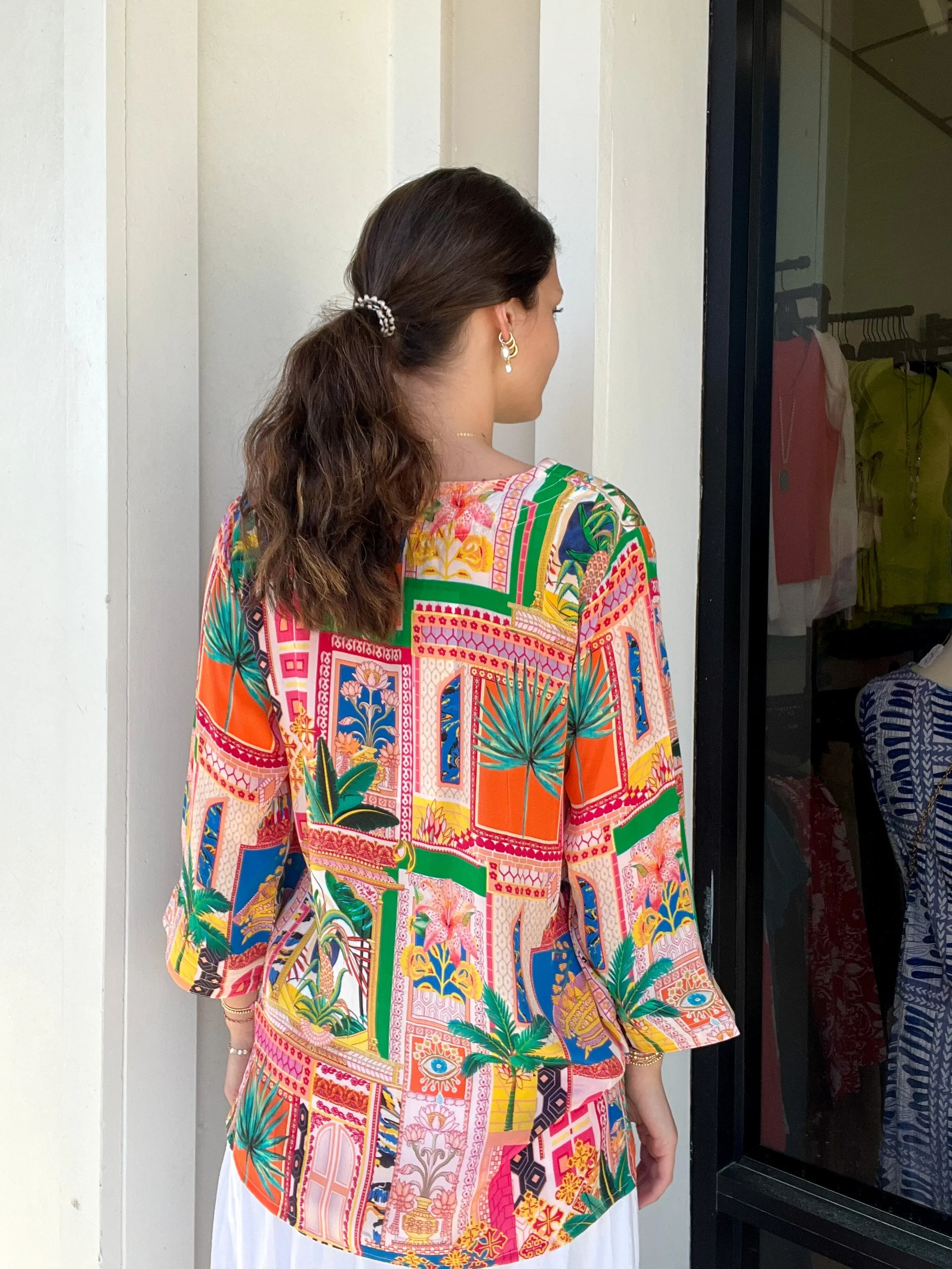 A Day In The Tropics Tunic Top