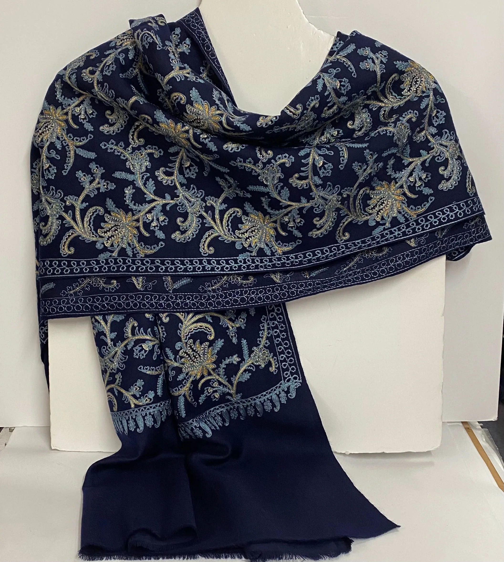 Aditja - Heirloom Indian Wrap - Turquoise