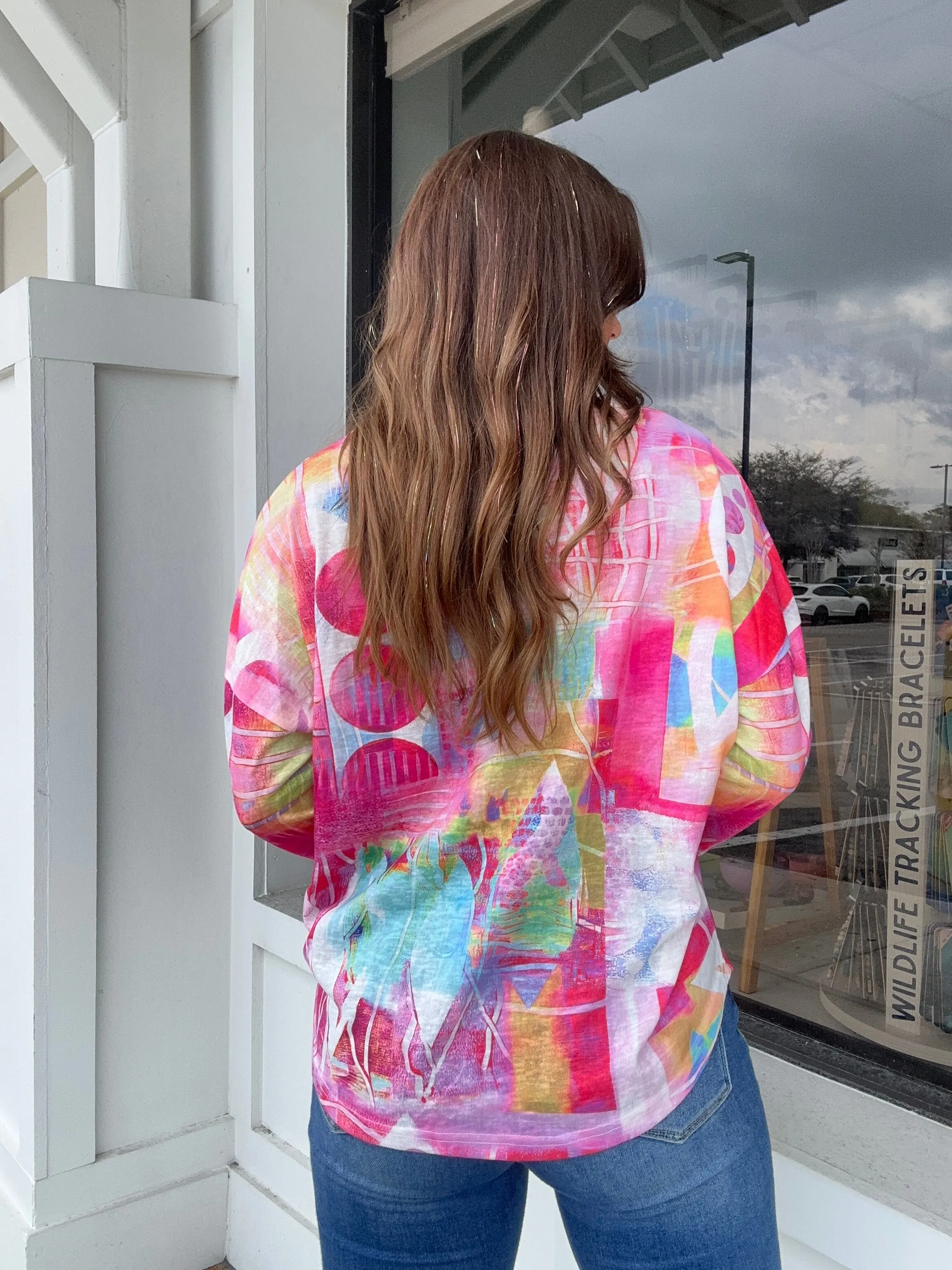 All The Colors Dolman Sleeve Top