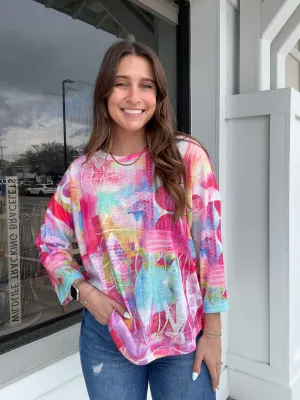 All The Colors Dolman Sleeve Top