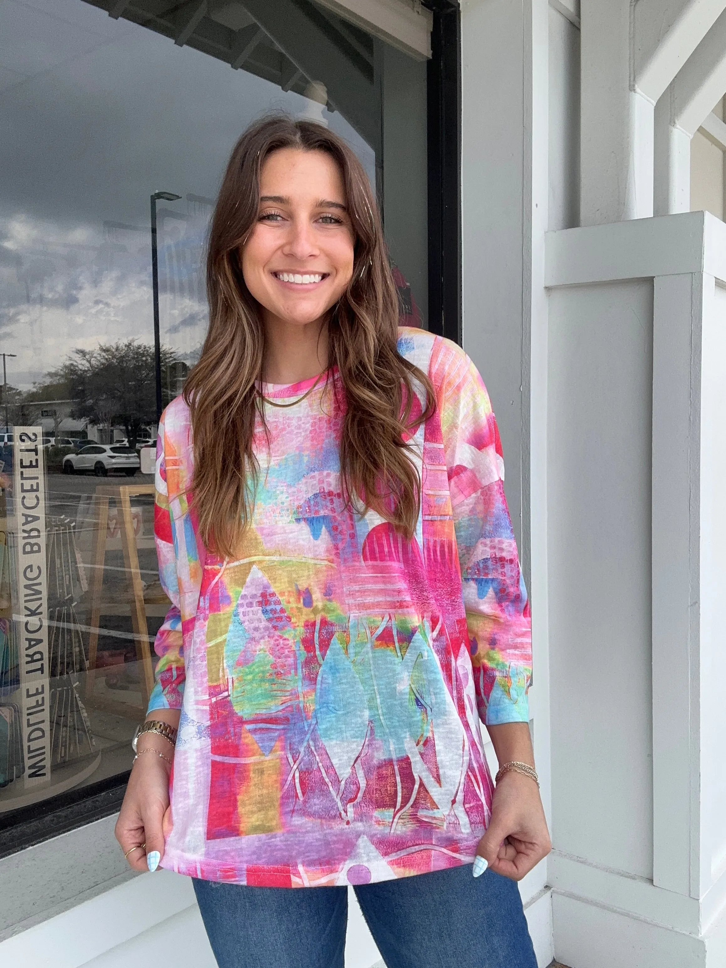 All The Colors Dolman Sleeve Top