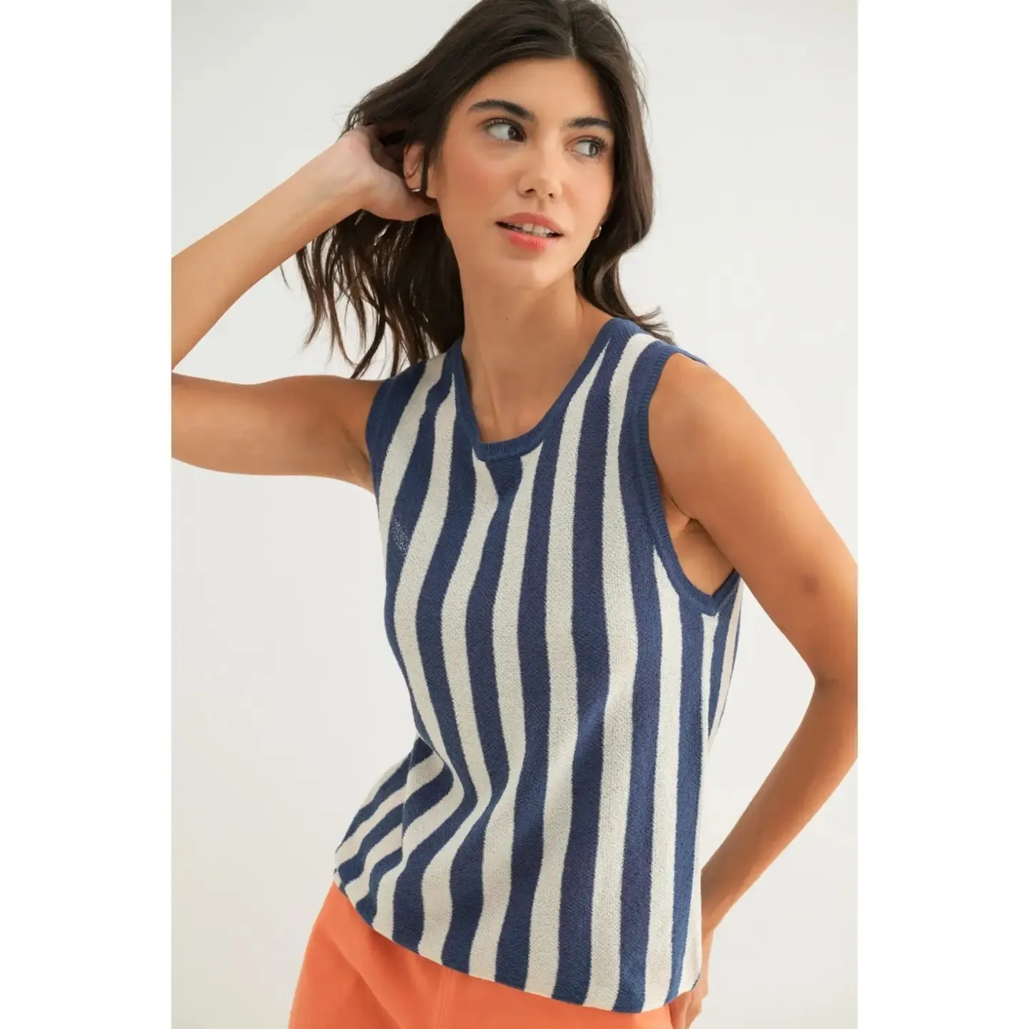 All The Stripes Sweater Tank