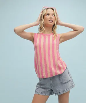 All The Stripes Sweater Tank