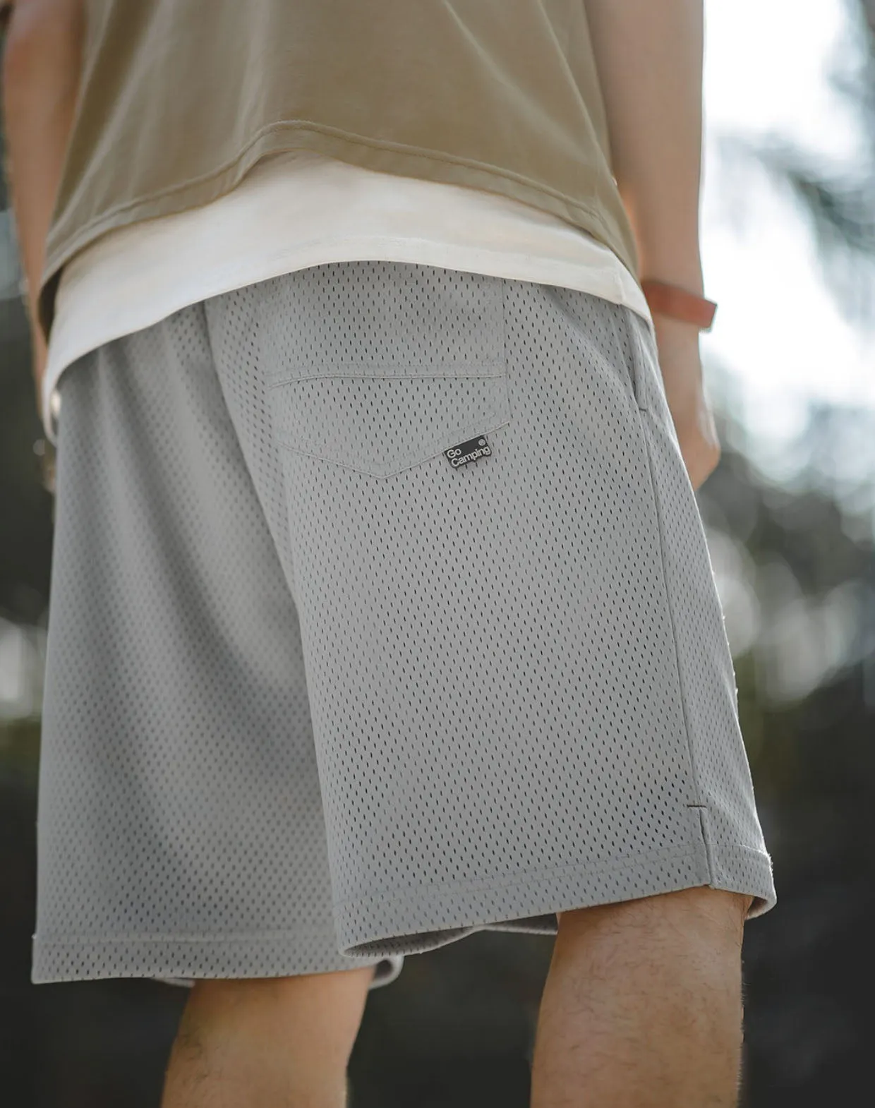 American Retro Mesh Breathable Loose Basketball Men's Shorts