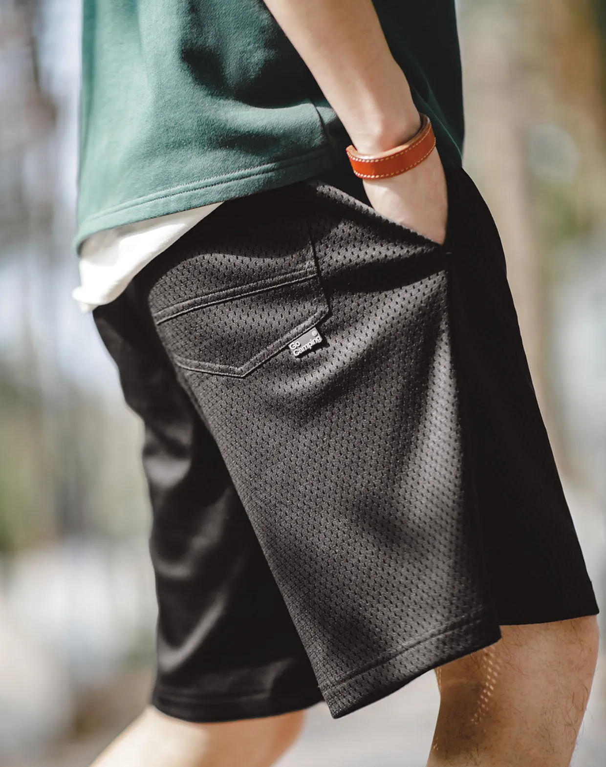 American Retro Mesh Breathable Loose Basketball Men's Shorts