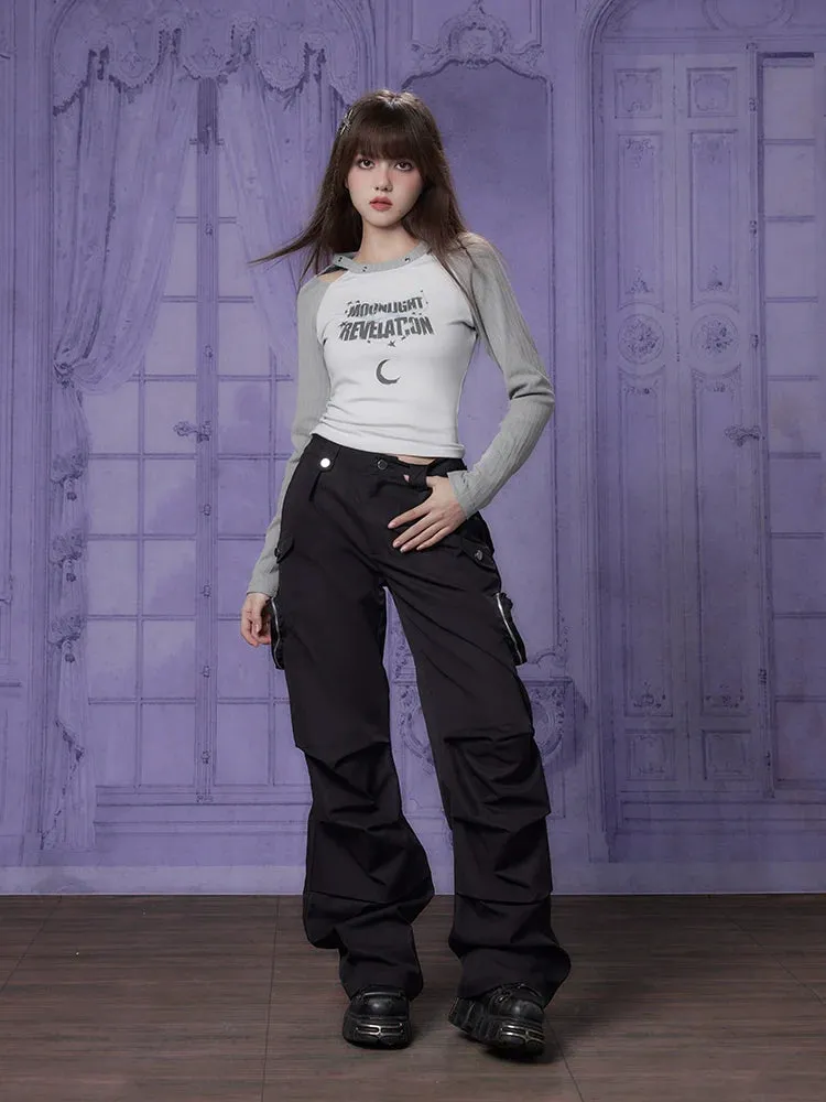 American Tops Slit Print