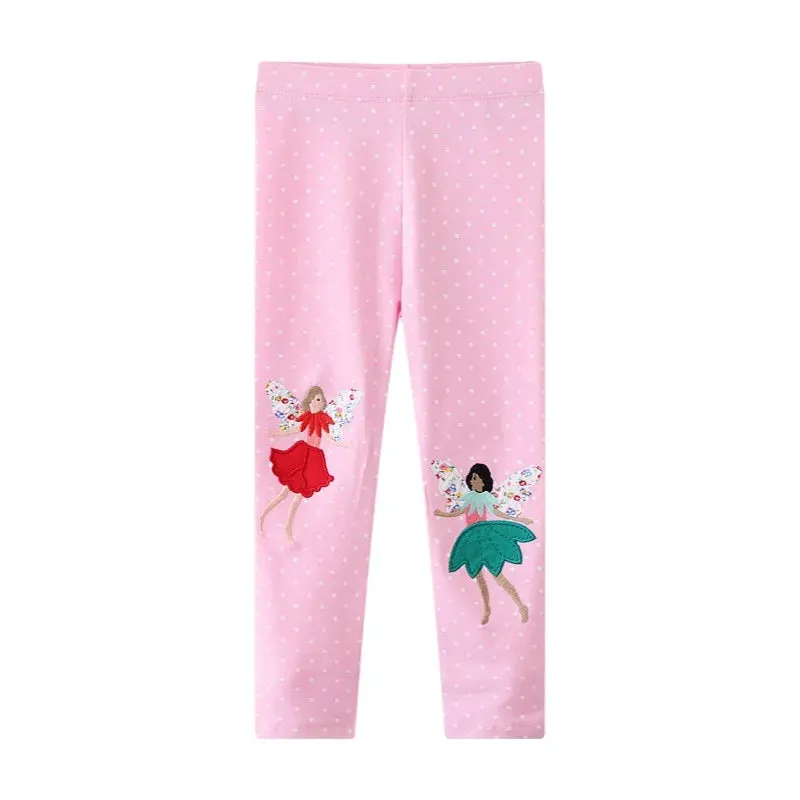 Animal Butterfly Sequin Straight Leggings for Girls