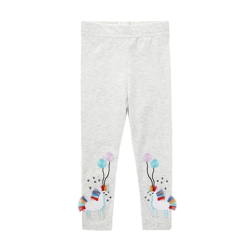 Animal Butterfly Sequin Straight Leggings for Girls