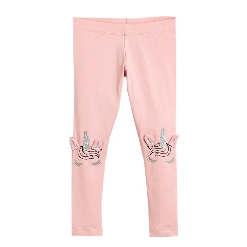 Animal Butterfly Sequin Straight Leggings for Girls