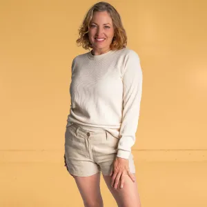 ARUBA 100% Organic Hemp Shorts For Women (Plastic-Free Nut Buttons) (Closeout - Final Sale)