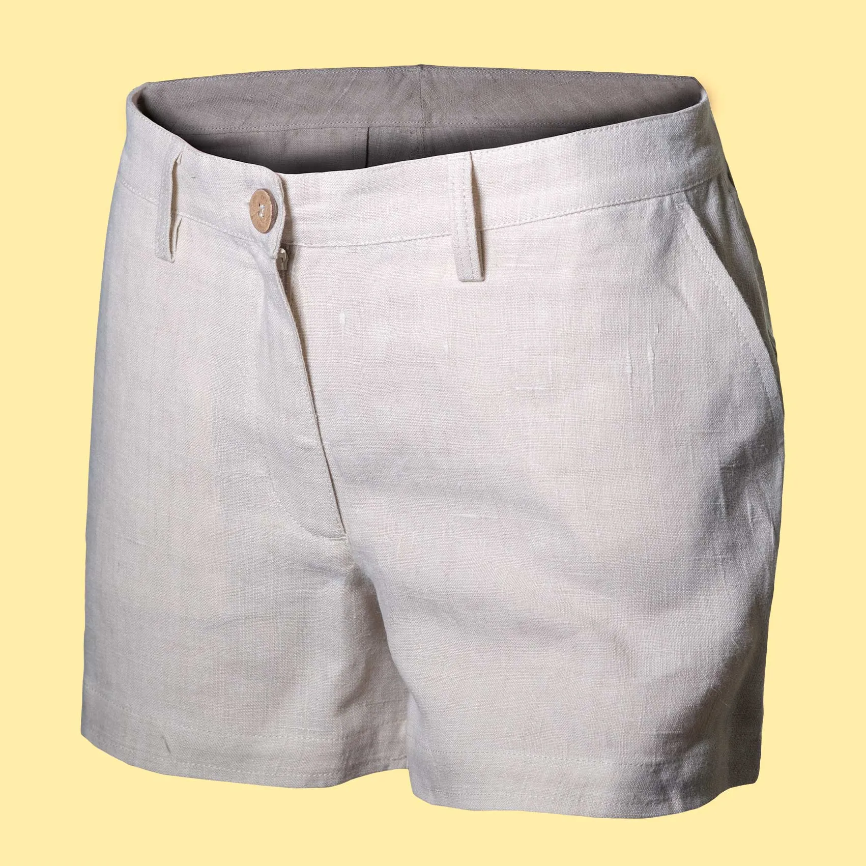ARUBA 100% Organic Hemp Shorts For Women (Plastic-Free Nut Buttons) (Closeout - Final Sale)