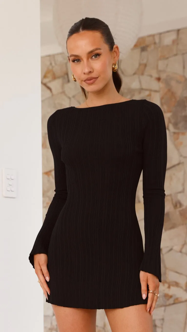 Aster Mini Dress - Black