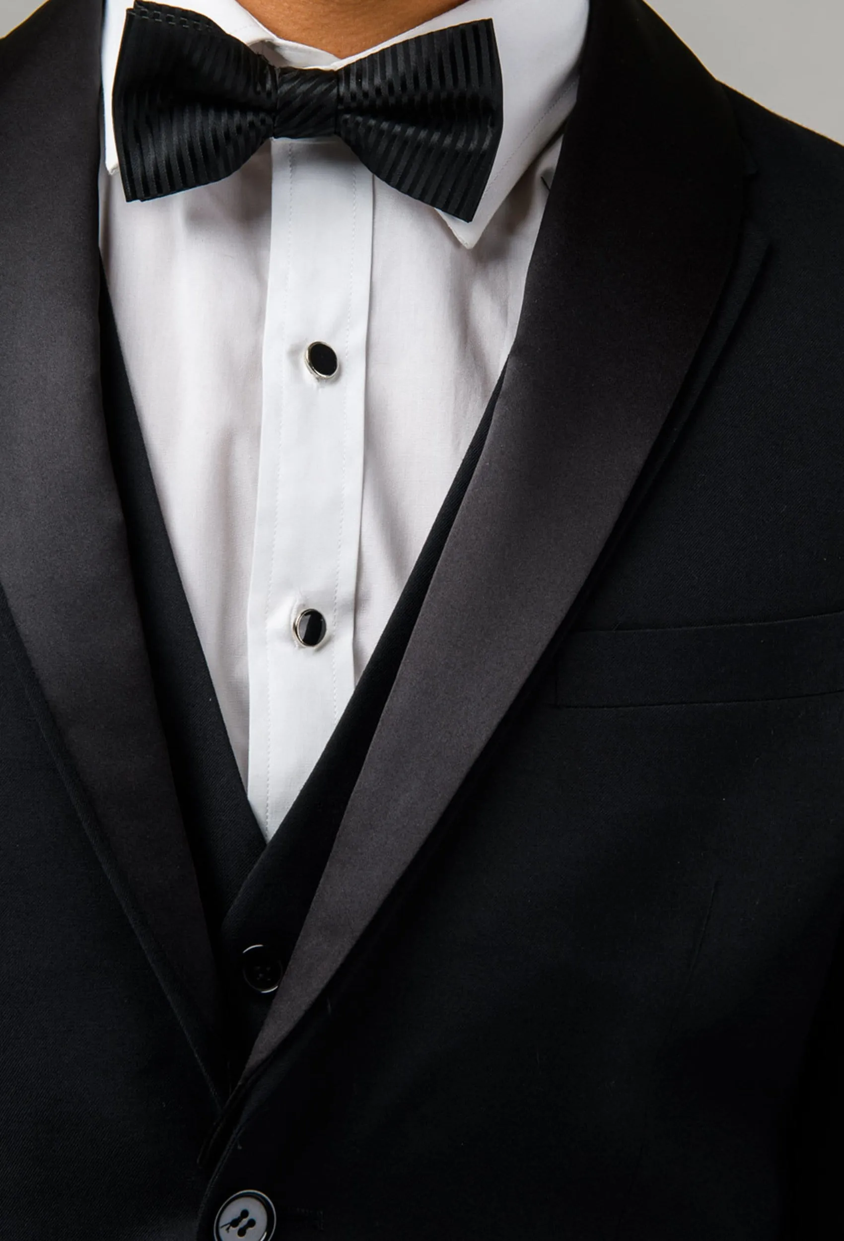 Aston slim fit laneport suit in black