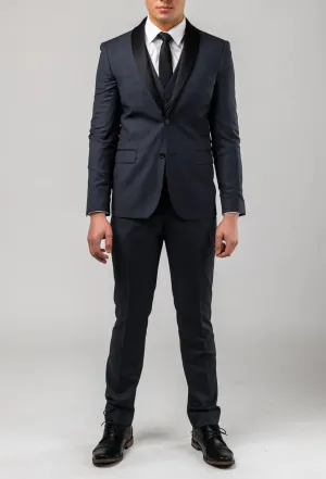 Aston slim fit laneport suit in charcoal