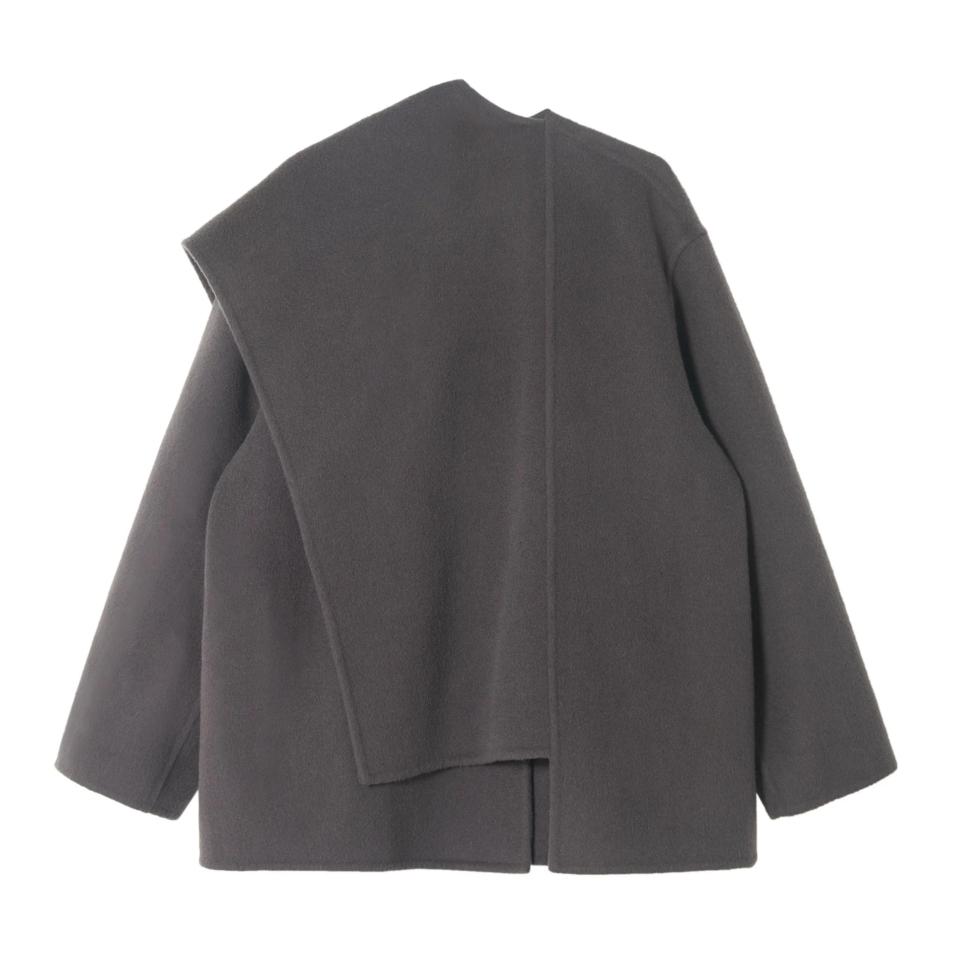 Asymmetrical Wool Coat