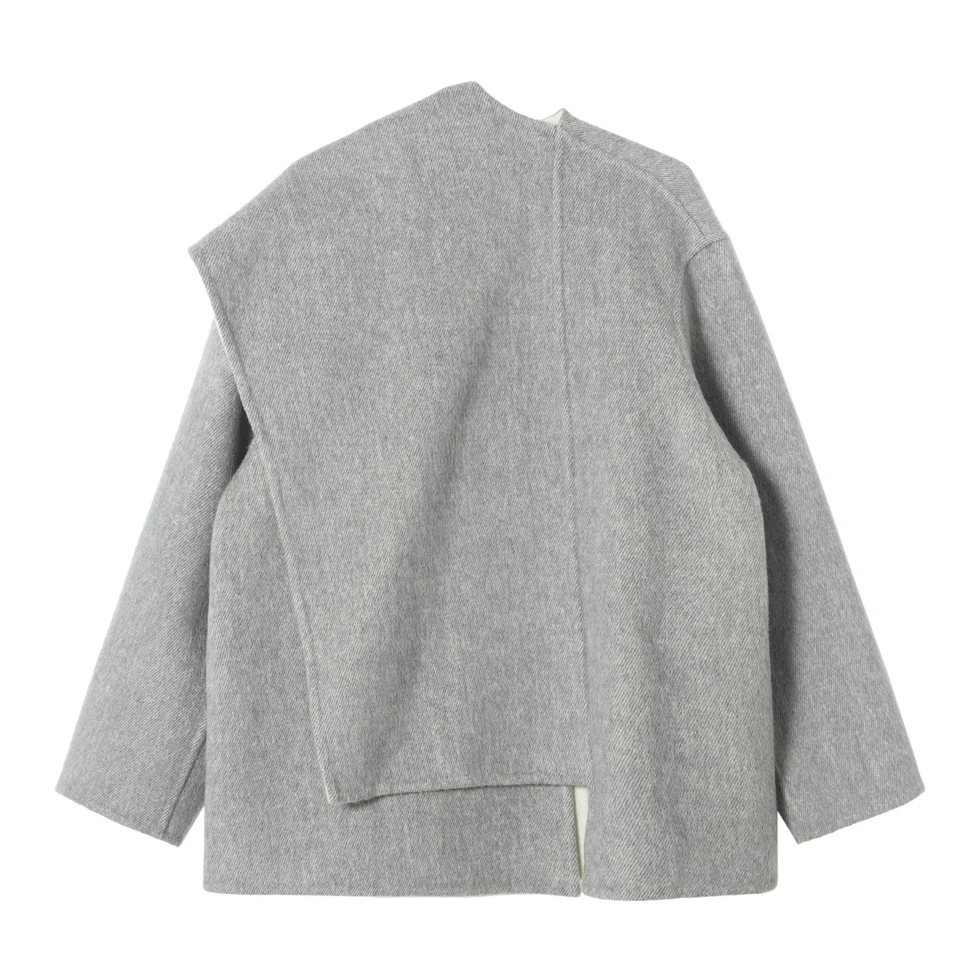 Asymmetrical Wool Coat