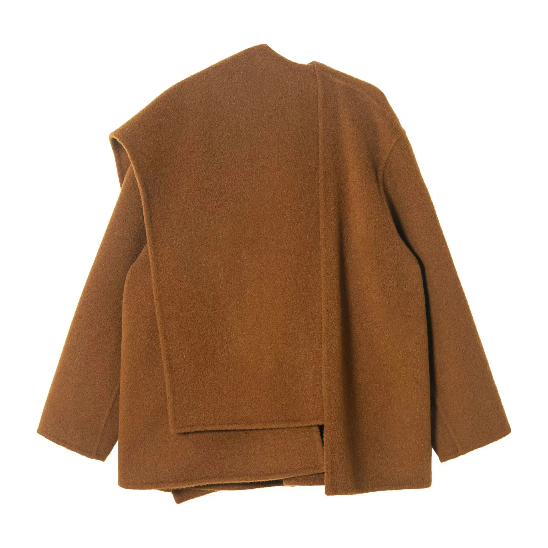 Asymmetrical Wool Coat