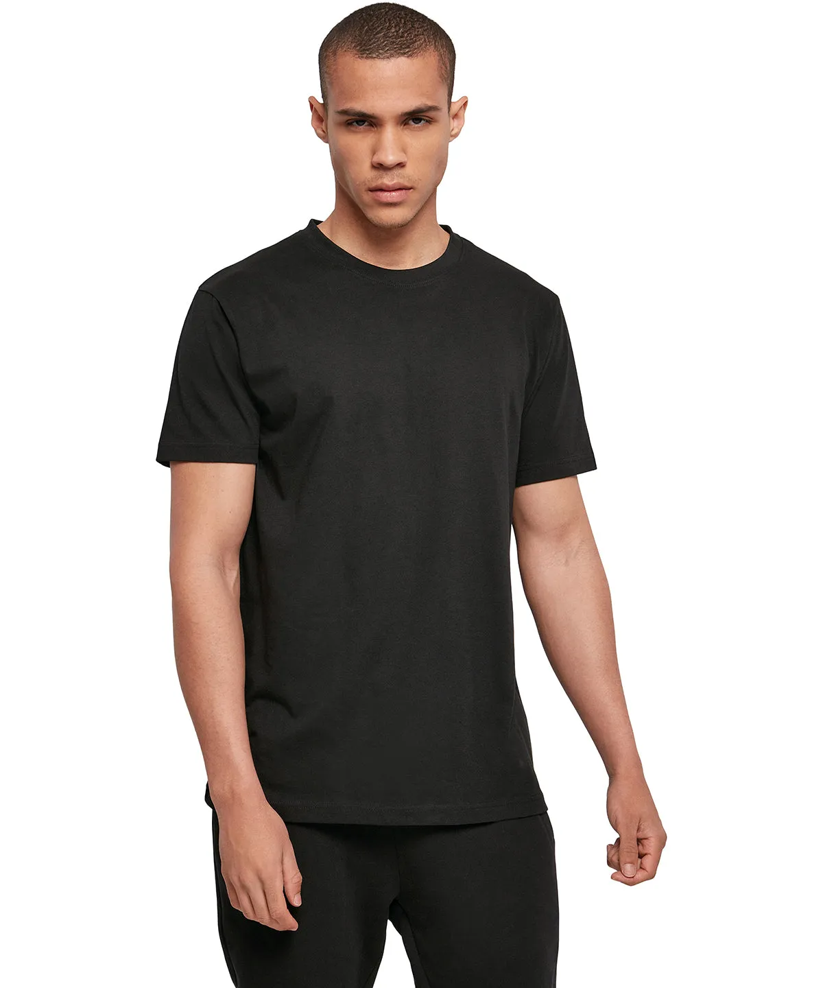Black - Basic round neck tee