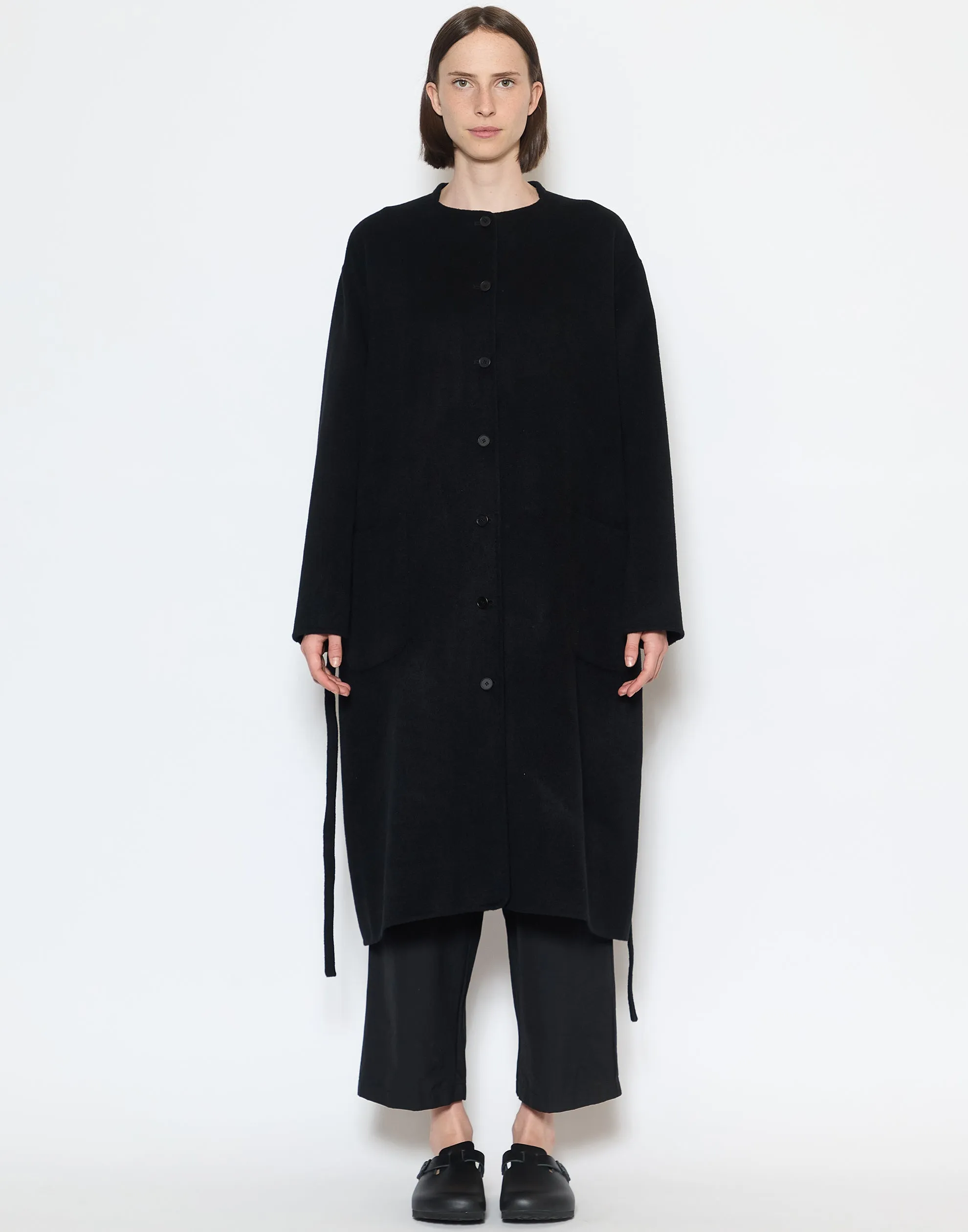 Black Cashmere Coat