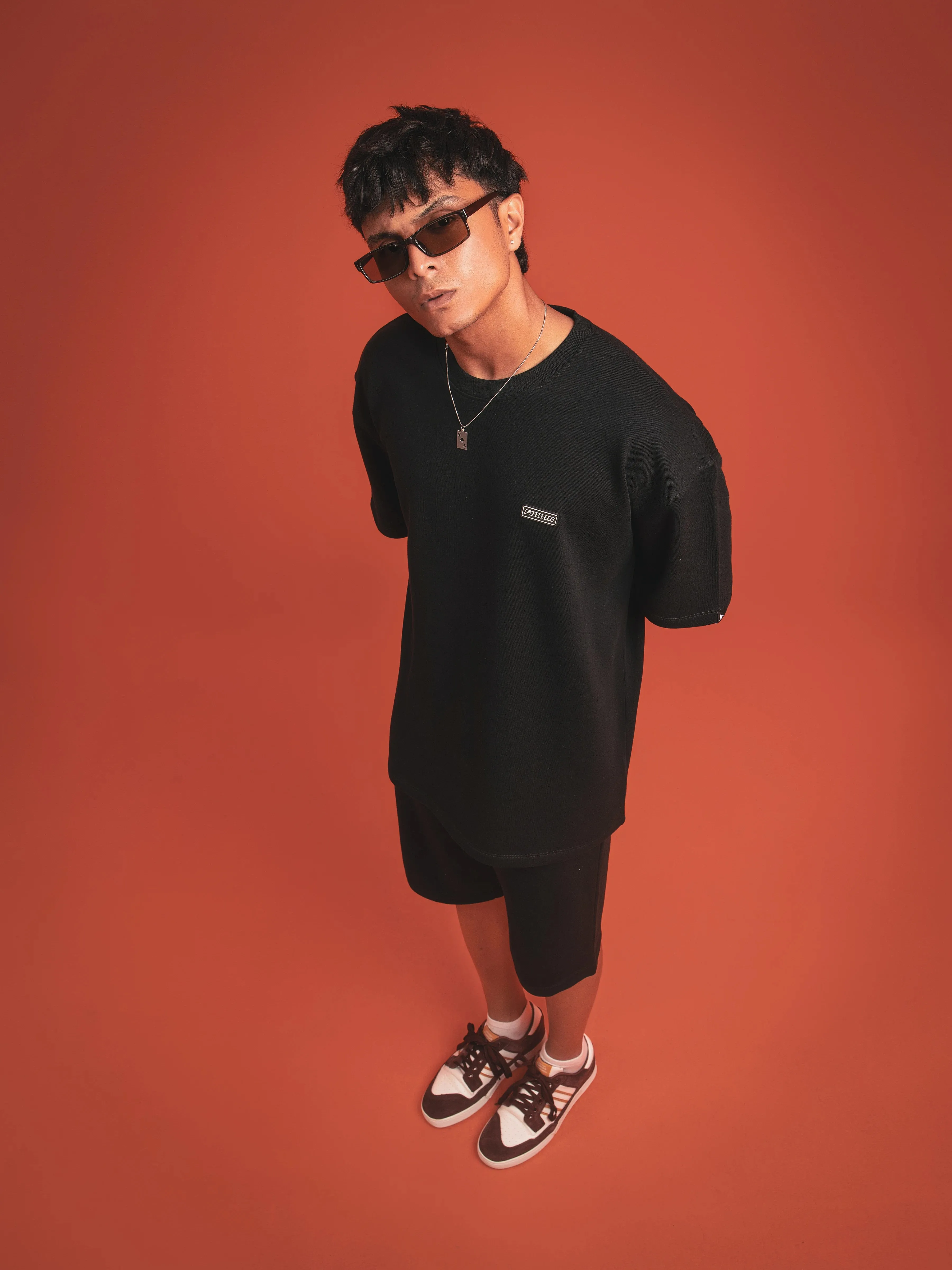 Black Co-Ord Set Shorts - FMBS24-005