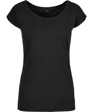 Black - Women's wide neck tee