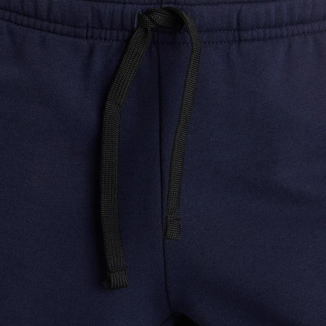 Boys' Breathable Cotton Gym Shorts 500 - Navy Blue