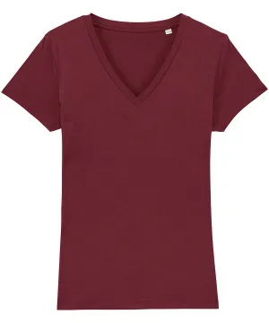 Burgundy - Women's Stella Evoker v-neck t-shirt (STTW023)