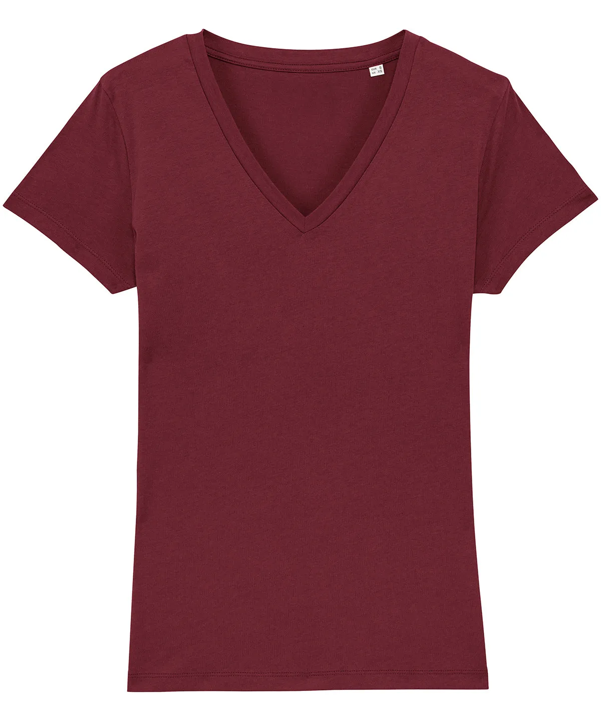 Burgundy - Women's Stella Evoker v-neck t-shirt (STTW023)
