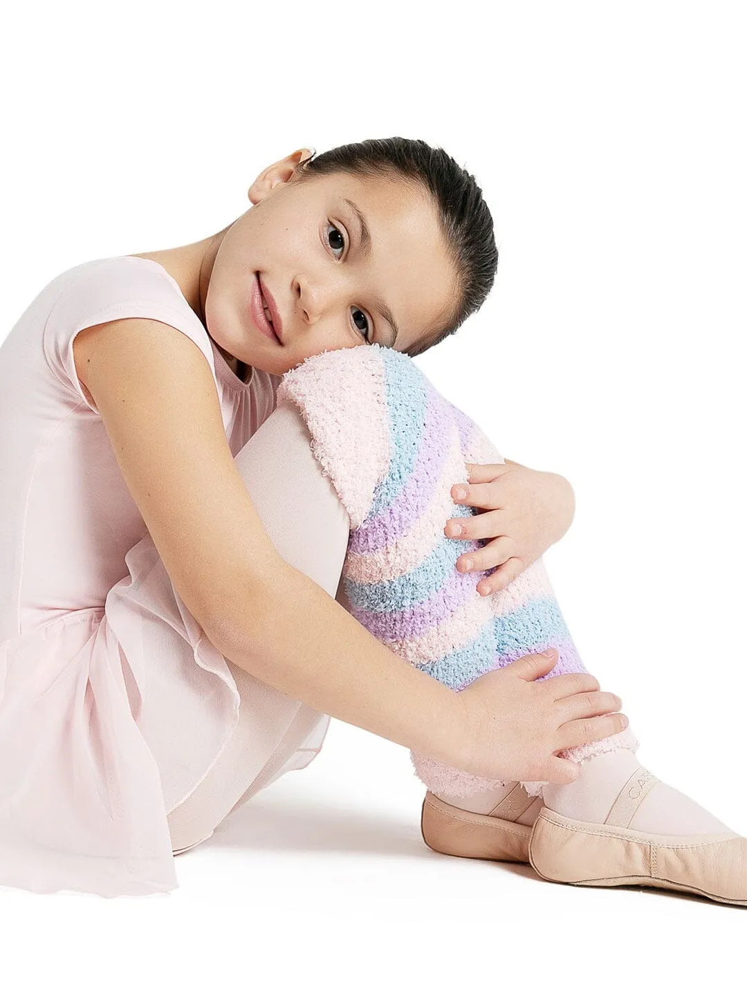 Capezio CK10983C Girls Harmonie 12" Striped Pamper Legwarmer