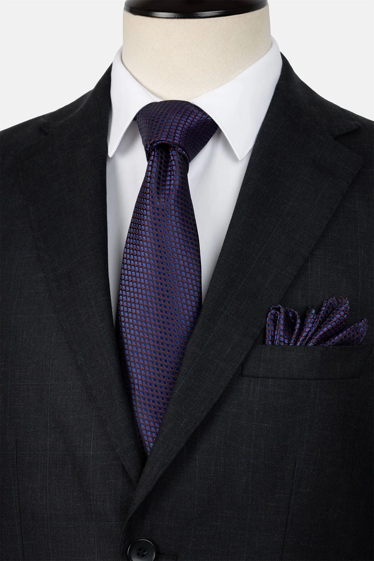 Checked Black Suit