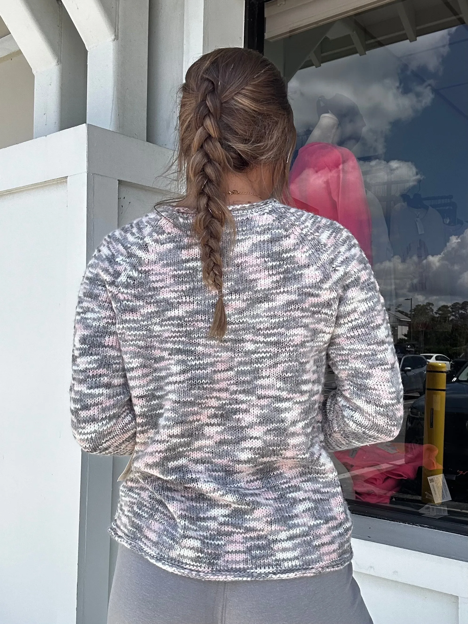 Colorwash Sweaters Roll Neck Crew