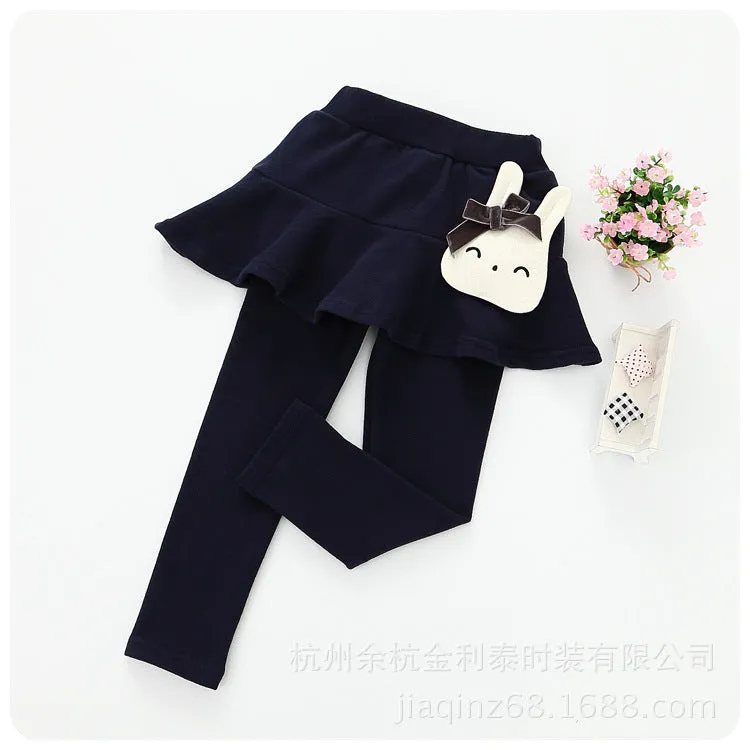 Cozy Chic: Girls' Autumn Winter Leggings with Velvet Lining