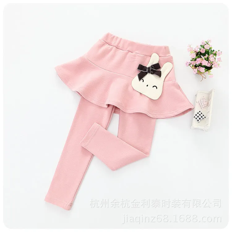 Cozy Chic: Girls' Autumn Winter Leggings with Velvet Lining