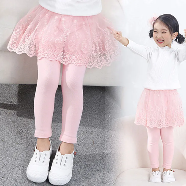 Cozy Chic: Girls' Autumn Winter Leggings with Velvet Lining