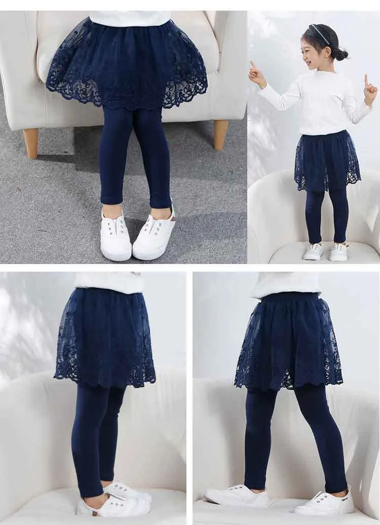 Cozy Chic: Girls' Autumn Winter Leggings with Velvet Lining