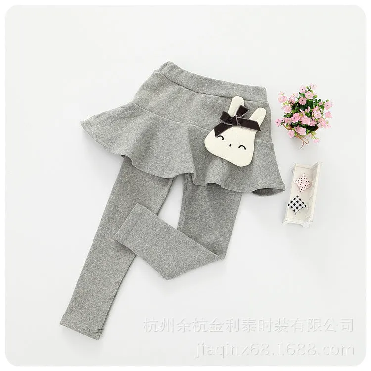 Cozy Chic: Girls' Autumn Winter Leggings with Velvet Lining