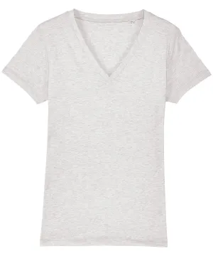 Cream Heather Grey - Women's Stella Evoker v-neck t-shirt (STTW023)
