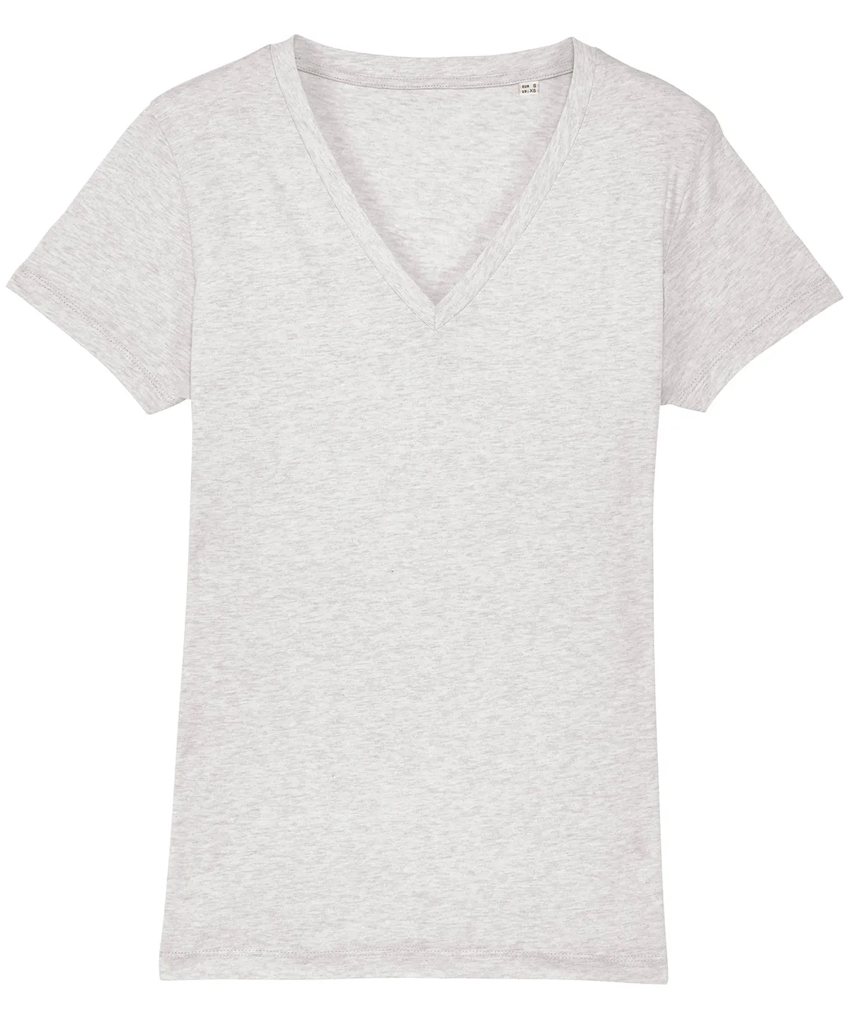Cream Heather Grey - Women's Stella Evoker v-neck t-shirt (STTW023)