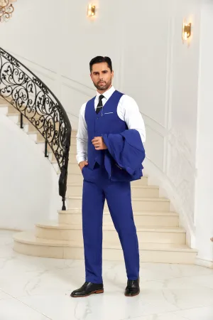 Designer Style Unique Design 2 Pieces Men's Suits Vest Pants