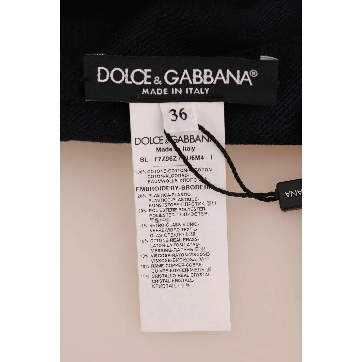 Dolce & Gabbana Enchanted Blue Crystal Embroidered Coat