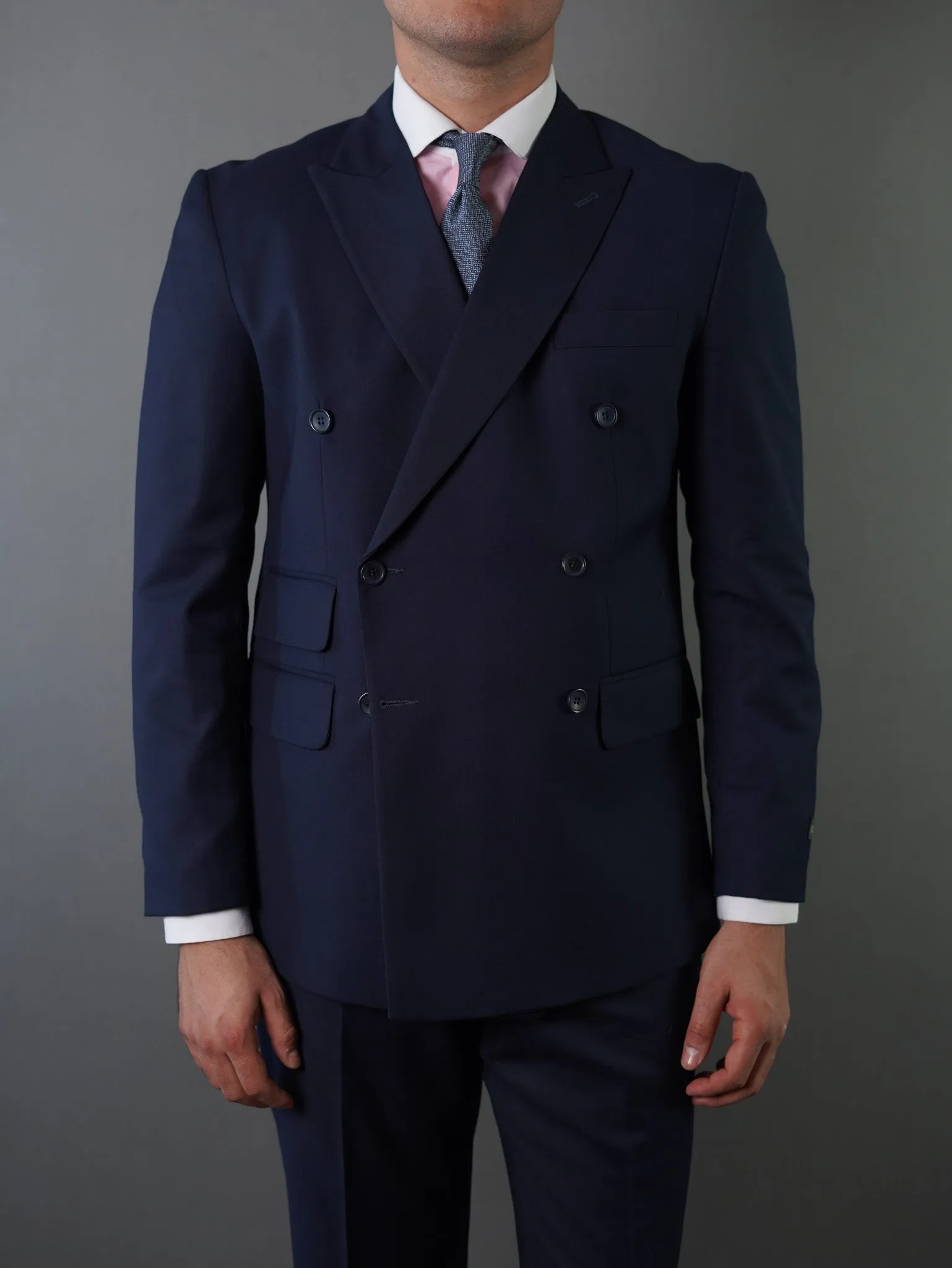 Double breasted suit - navy
