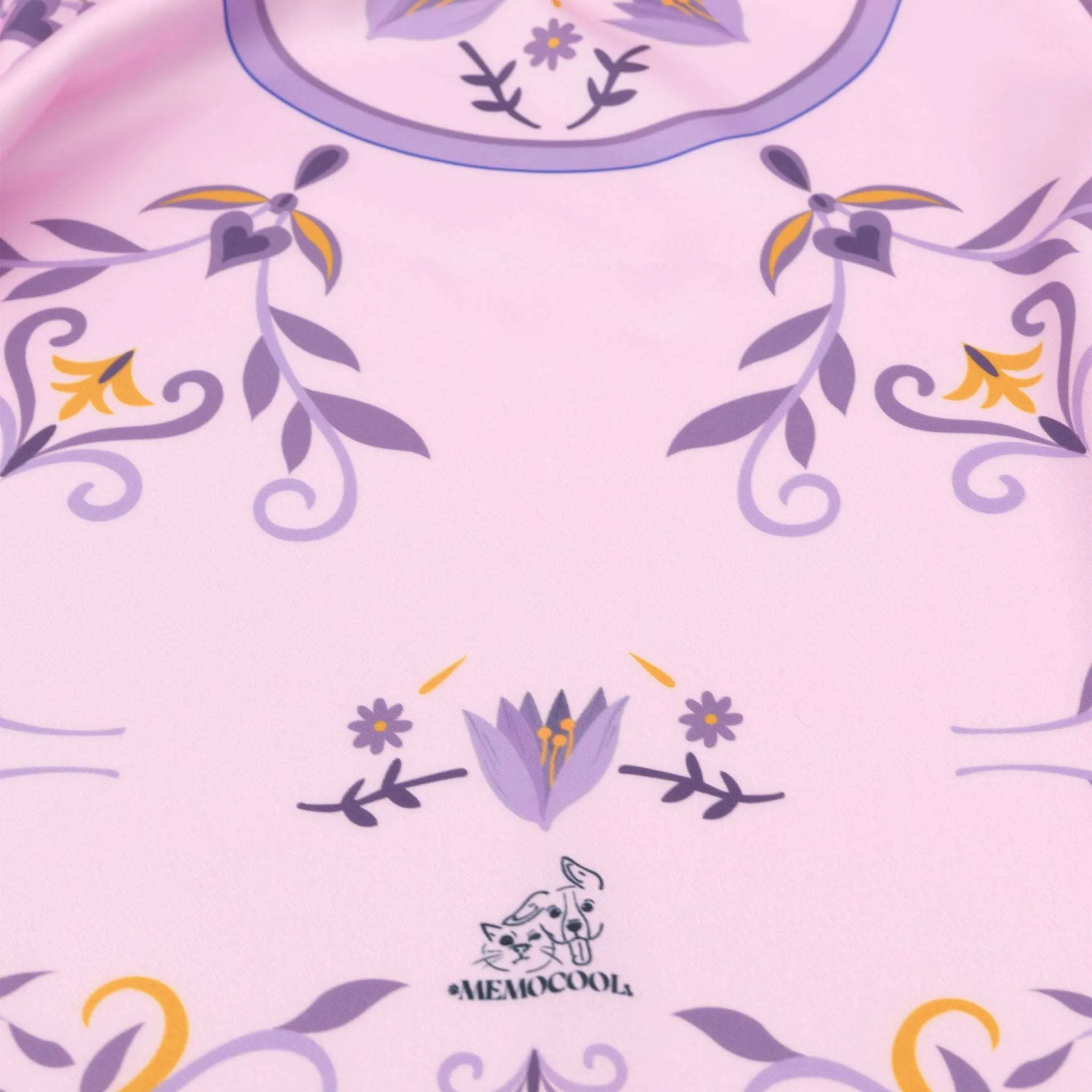 Elegant Purple Crocus Human Silk Scarf 50