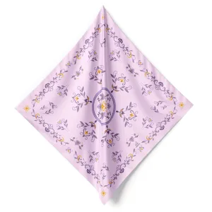 Elegant Purple Crocus Human Silk Scarf 50
