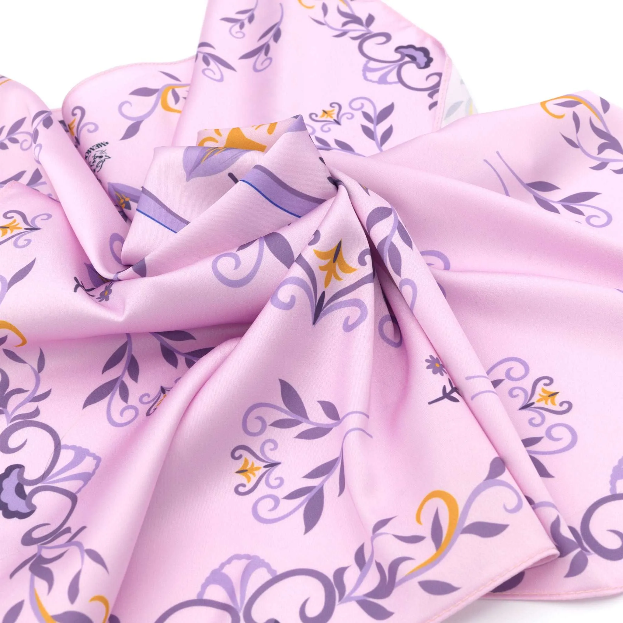 Elegant Purple Crocus Human Silk Scarf 50
