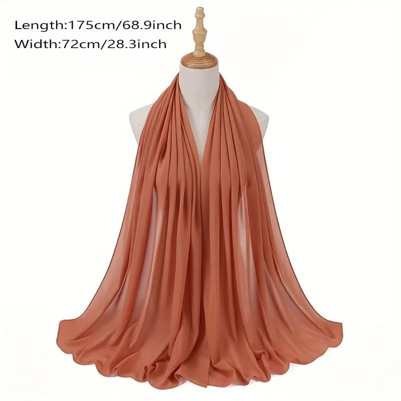 Elegant Women's Chiffon Scarf Shawl Wrap
