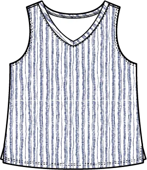 Escape by Habitat Bali Stripe V-Neck Tank