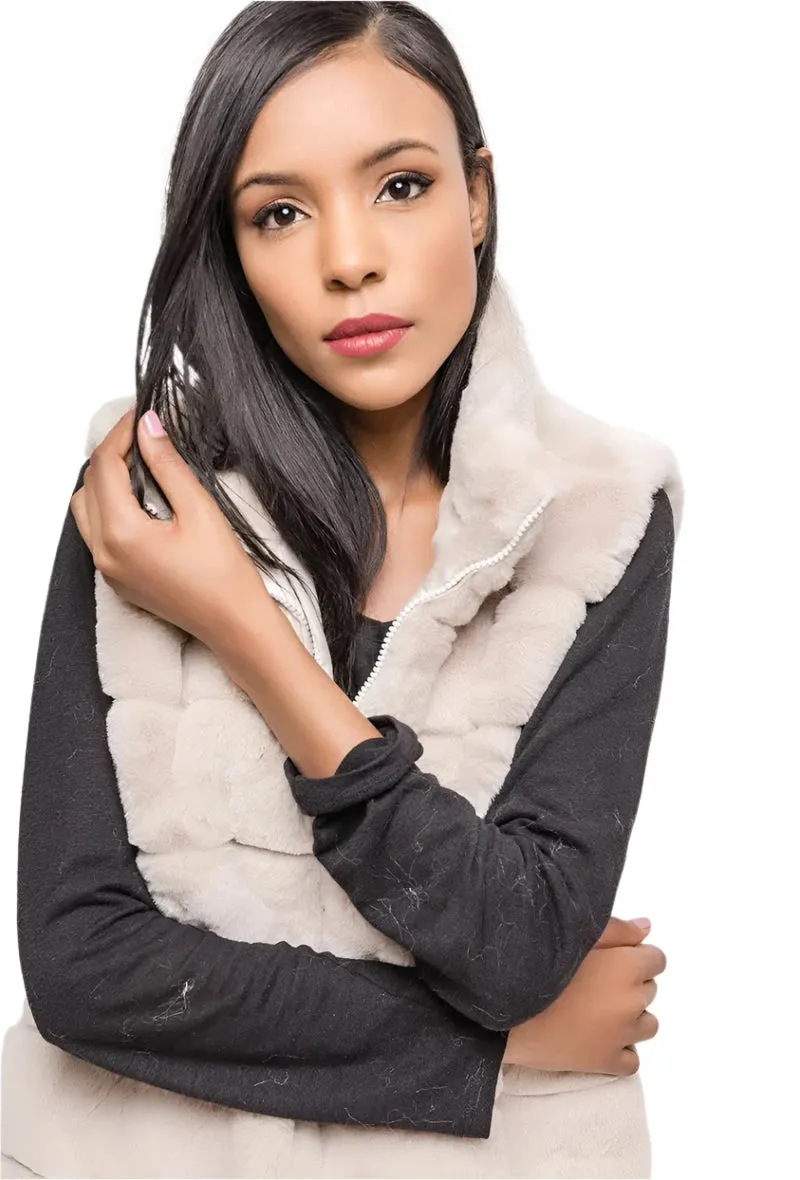 Ever Popular Italian Chunky Lined Faux Fur Gilet
