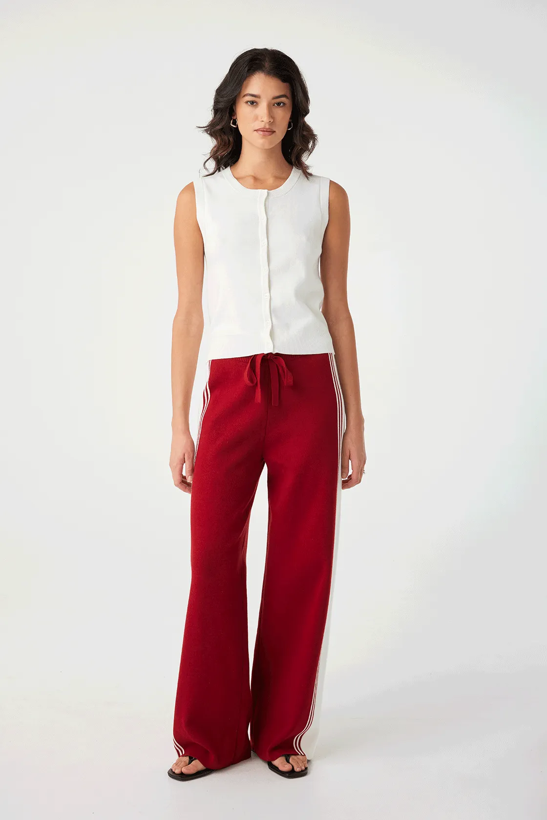 Finley Button Up Vest - Cream
